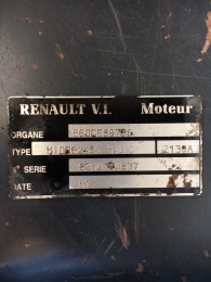 Детали двигателя табличка для Renault
